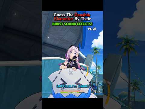 Guess The GENSHIN CHARACTER By Their Voice SOUND EFFECTS! ⭐️ (Hard Edition) Pt. 2 #genshin #shorts