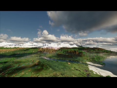 Minecraft World Tour With Distant Horizon!  (No Commentary)