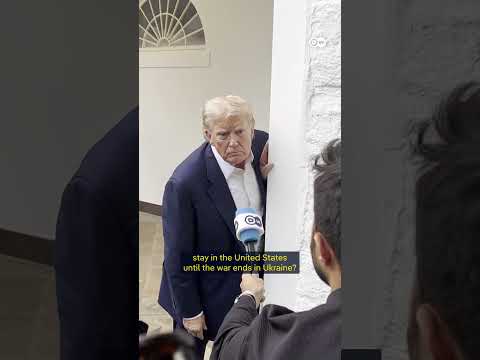 "We're working with them" Donald Trump on Ukrainian refugess in the US | DW News