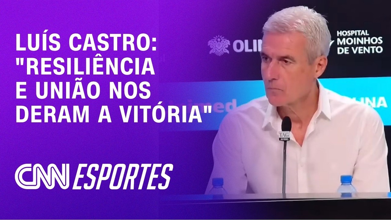 VITÓRIA DO GRÊMIO: Luís Castro elogia resiliência da equipe e explica reação após gols sofridos