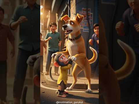 Monkey aur Dog – Ek Sacchi Dosti ❤️🐒🐶 #cartoon #animation #moralstories #shorts #babifreitas