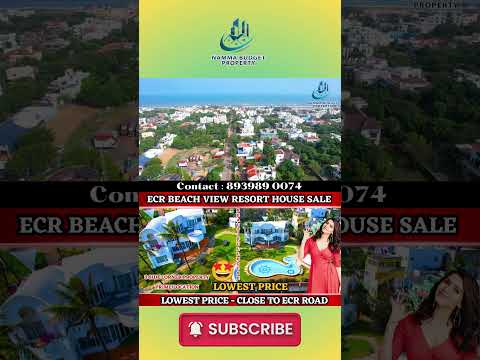 ECR Beach View Resort House For Sale | Swimmingpool | Low Price | #ecr #house #mgm #ecrhouseforsale