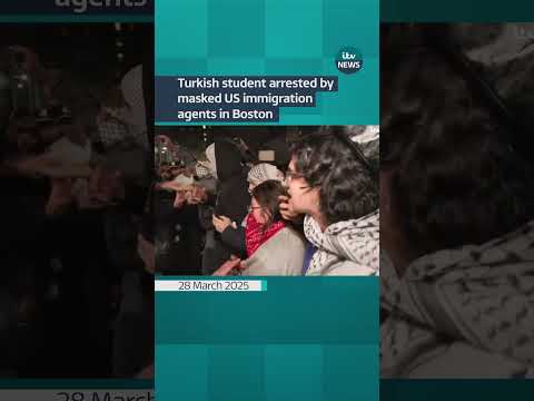 Turkish student arrested by US immigration agents in Boston #itvnews