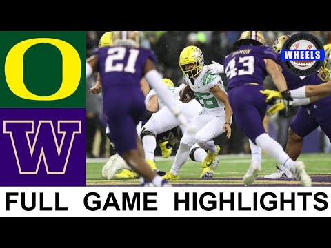 #4 Oregon vs Washington Highlights | College Football Week 10 | 2021 College Football Highlights