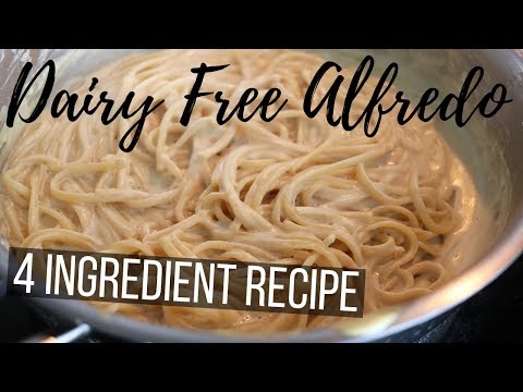 Creamy Vegan Alfredo with 4 Ingredients (Dairy-Free Vegan Cream Recipe)