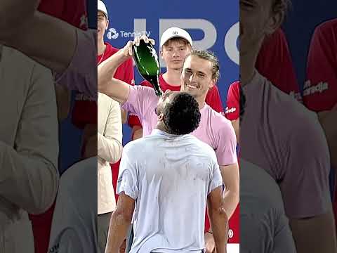 Fils & Zverev Celebrate in Style 🍾