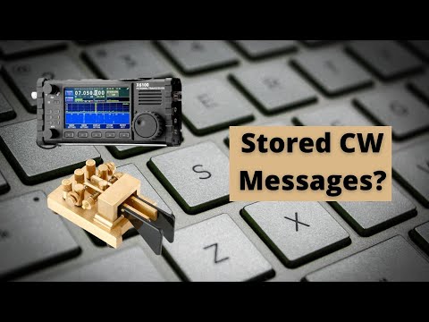 Using Stored CW Messages on the X6100?