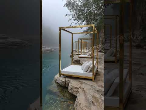 Sleeping on the Edge of a Cliff 🌄 | Dreamlike Bed with a Magical View #scenicjourney