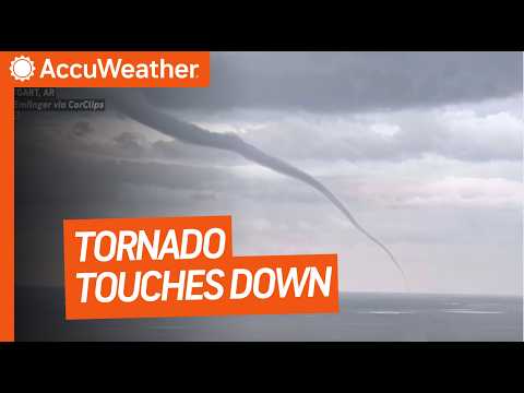 Drone Footage Shows Tornado Touching Down in Arkansas