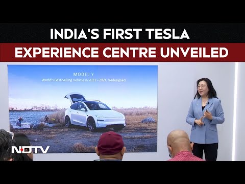 Tesla Model Y | Tesla Team Unveils India's First Experience Centre | Full Press Briefing