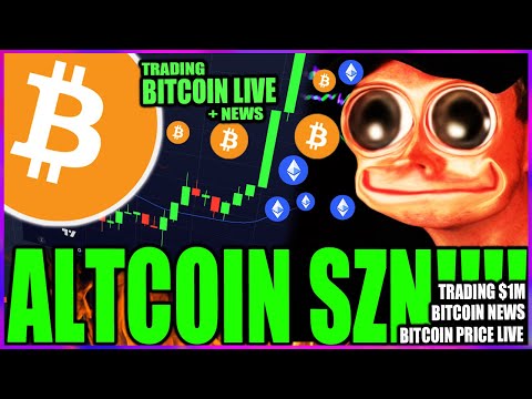 ALERT 🚨 ALTCOIN SEASON HAS STARTED - BITCOIN PRICE LIVE! BTC ANALYSIS LIVE - CRYPTO NEWS + ALTCOINS