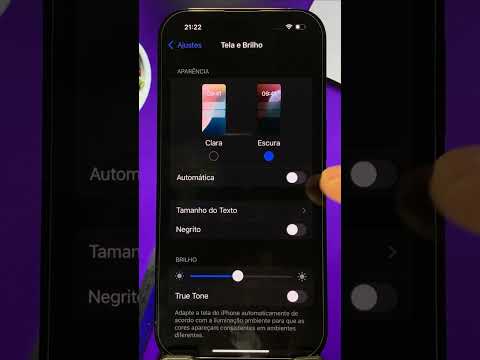 Como Alternar entre o MODO ESCURO e CLARO no iPhone #shorts #iphone #apple #tutorial #modoescuro