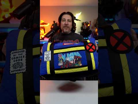 A one-of-one X-Men duffle bag! #xmen #xmen97 #upcycling