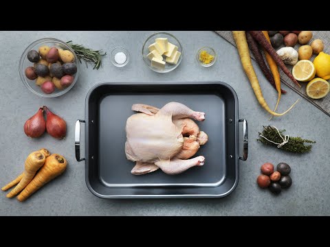 Garlic Butter Roast Chicken & Veggies // Presented by LG USA