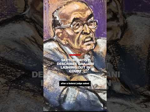 Sketch artist describes Giuliani lashing out in court