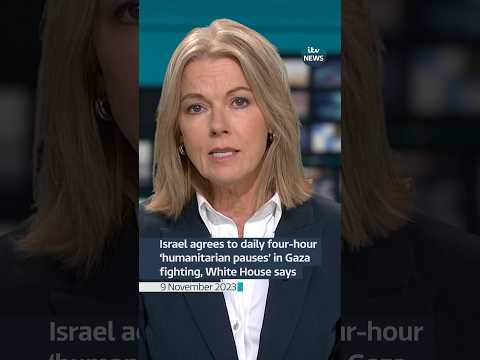 Israel agrees to daily four-hour ‘humanitarian pauses’ in Gaza fighting, White House says #itvnews