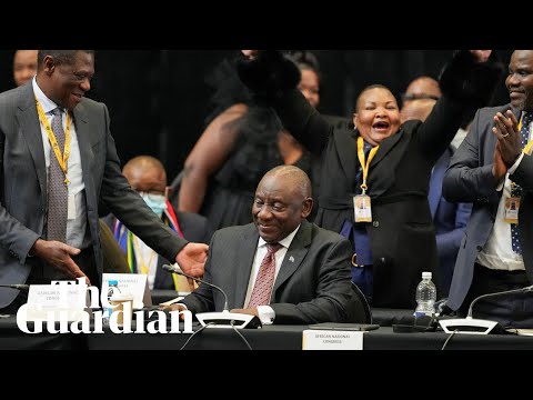 South African lawmakers re-elect Cyril Ramaphosa as president