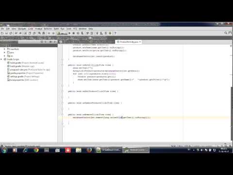 كورس برمجة تطبيقات الاندرويد  19 SQLite Get Row by ID Update and Remove Date