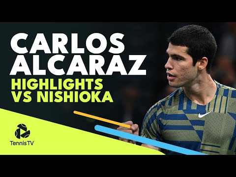 Carlos Alcaraz Best Shots vs Nishioka | Paris 2022 Highlights