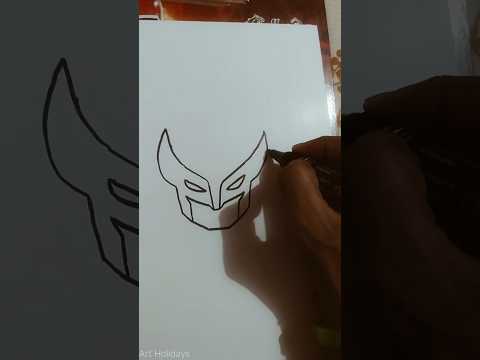 Wolverine Drawing From X-Men Movie Easy | Marvel Movie Character Logan Drawing | वुल्वरिन का चित्र