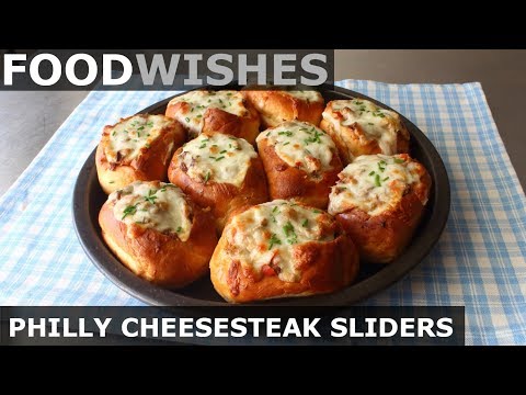 Baked Philly Cheesesteak Sliders - Food Wishes