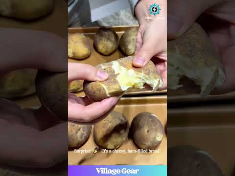 This is NOT a Potato! 🥔🤯The Cheesy, Meaty Surprise Inside Will SHOCK You! You Must See This! #bread