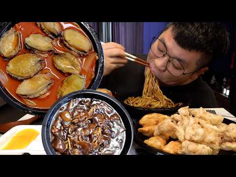 먹방창배 짜장면이 좋아 짬뽕이 좋아 난 다 좋아  전복 가득 대박 레전드 먹방 jajangmyeon and jjamppong eatingshow realsound <strong>koreanfoo</strong>