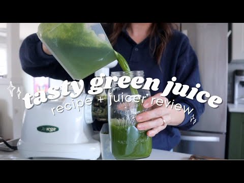 Green juice recipe + unsponsored juicer review | Omega J8006