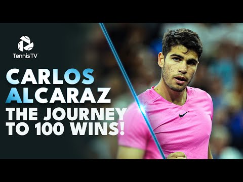 From The Madrid Run to World Number 1| Carlos Alcaraz's Journey To 100 Wins! 🤩