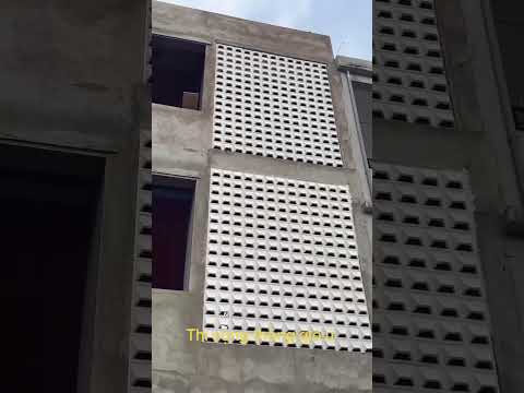 Gạch thông gió ú trang trí Vinatiles nhiều công trình sử dụng để lấy sáng lấy gió chống nắng.