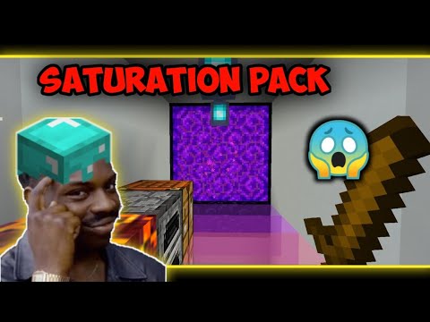 Saturation pack for Minecraft pocket edition 😍😍