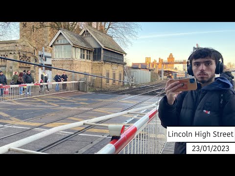 Lincoln High Street Level Crossing (23/01/2023)