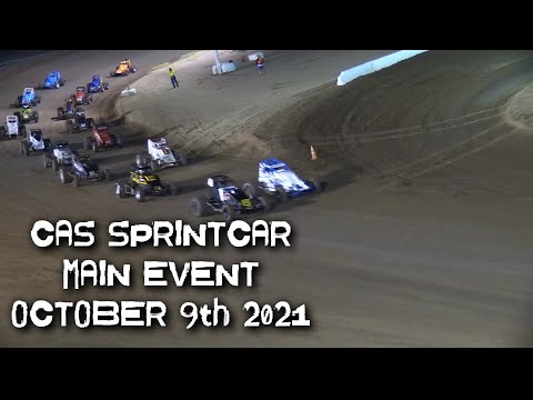 CAS SprintCar Main At Central Arizona Speedway October 9th 2021 - dirt track racing video image