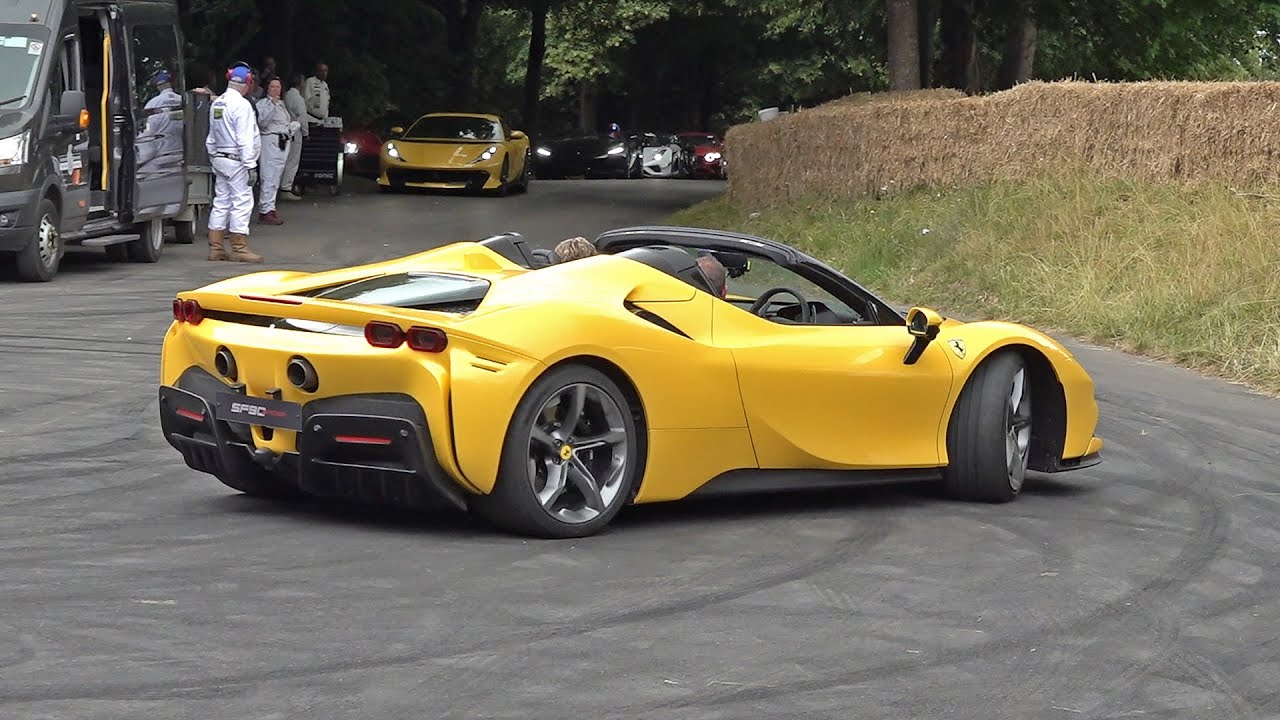 Ferrari SF90 Spider – Exhaust Sounds, Accelerations @ Goodwood Festival of Speed!