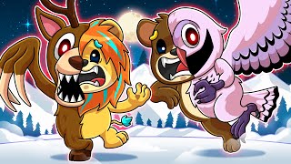 恐ろしい森にいるシカとフクロウのバケモノに変身する呪いにかかってしまった！！【 ロブロックス Roblox 】