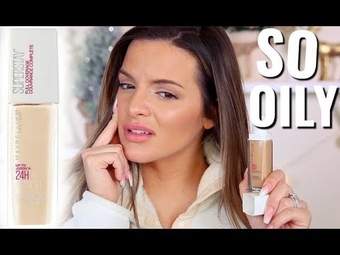 NEW MAYBELLINE SUPERSTAY FULL COVERAGE FOUNDATION! Wear Test & Review | Casey Holmes