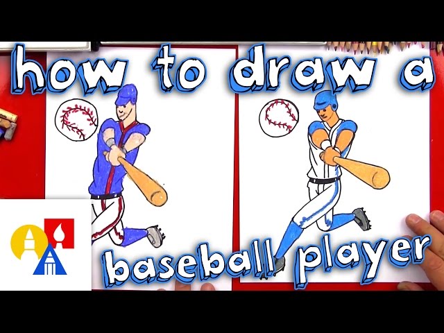How To Draw A Cartoon Baseball Player?