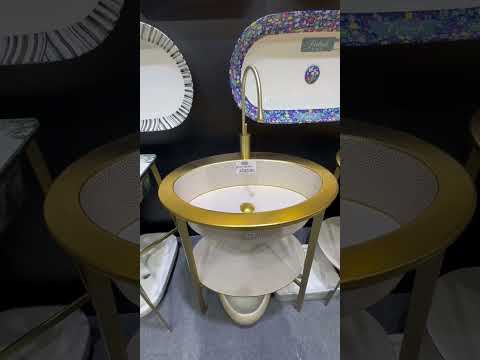 مغسلة من ذهب! تخيّل تصحى وتغسل وجهك بالذهب حرفيًا 😎💰