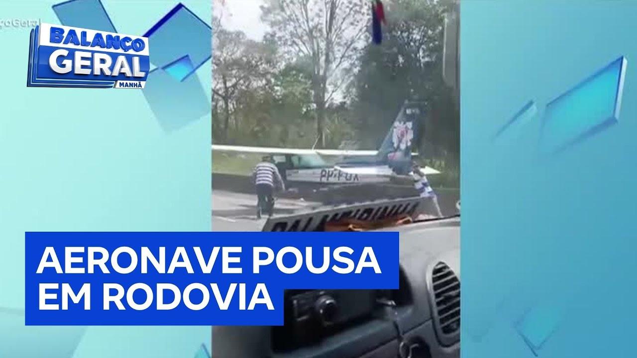 Avião faz pouso de emergência na rodovia Regis Bittencourt em São Paulo