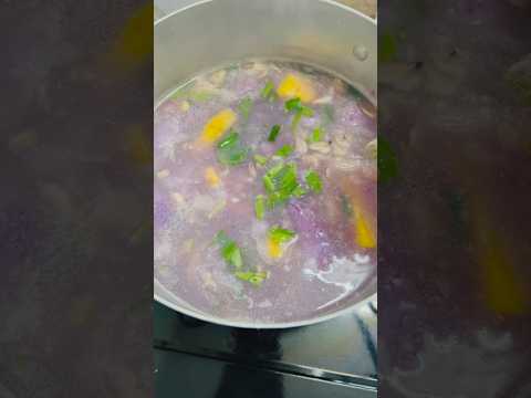 Canh khoai ngọt tép #cooking  #shorts