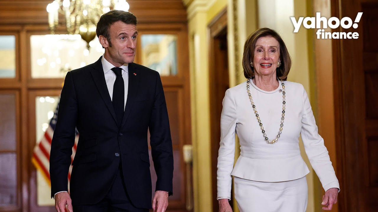 House Speaker Pelosi meets with French President Macron on Capitol Hill