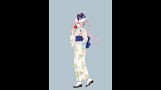 アクおど作者がキティ描いてみた　#アクアリウムは踊らない #illustration #イラスト #イラストメイキング #真島こころ #描い