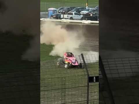 Sprint car does a road course during race #sprintcar #sprint #racecar #racing - dirt track racing video image