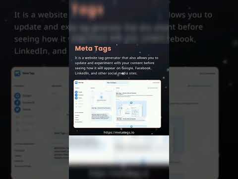 Metatag generator | metatags.io | Check Your Content How it will Appear on Google Facebook etc