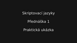 SKJ - Přednáška 1 - Praktická ukázka