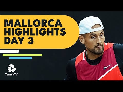 Kyrgios Faces Djere; Van de Zandschulp vs Giron | Mallorca 2022 Highlights Day 3