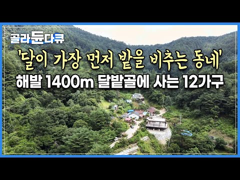 해발 1400m 소백산 12가구가 옹기종기 조용히 사는 마을┃하늘 아래 달밭골 사람들이 오순도순 살아가는 방법┃한국기행┃#골라듄다큐