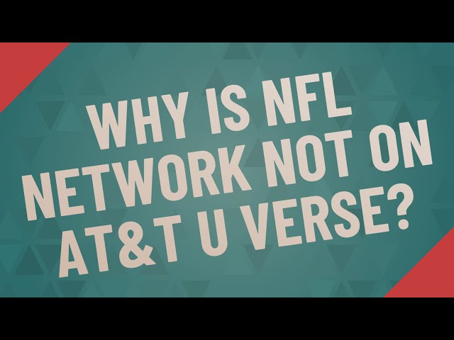 Is NFL Network Available on U-Verse?