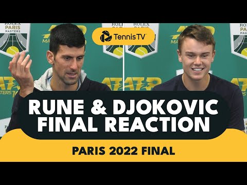 Holger Rune & Novak Djokovic React to Epic Paris 2022 Final 🗣