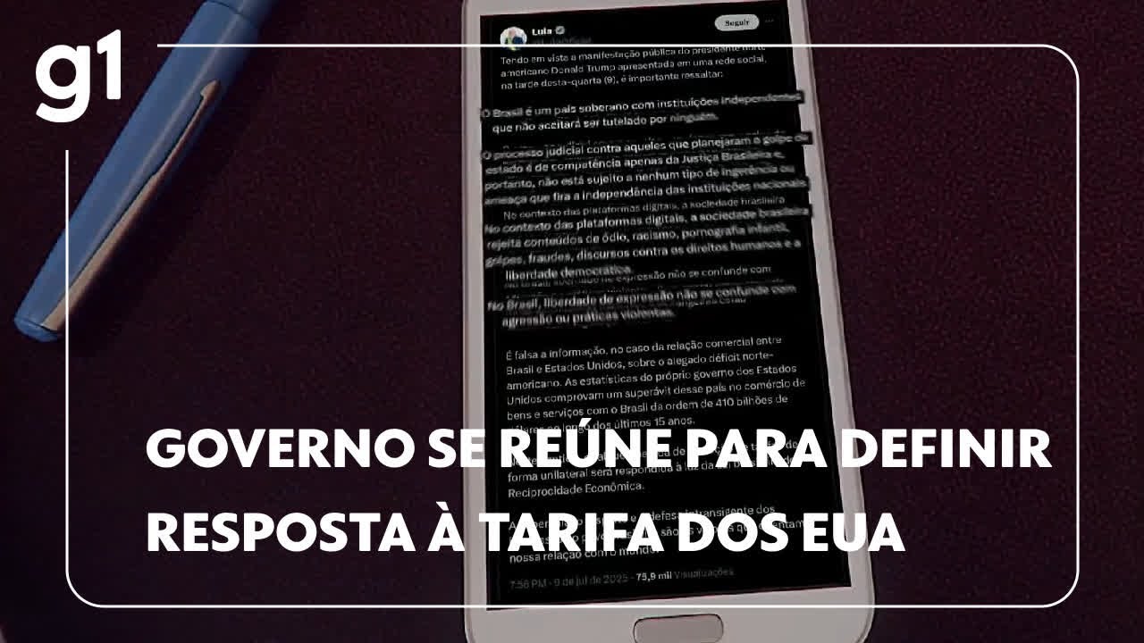 Governo se reúne para definir estratégia que irá adotar contra tarifa imposta por Trump
